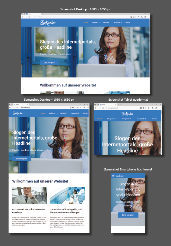 Responsives Webdesign für zumkunden.at
