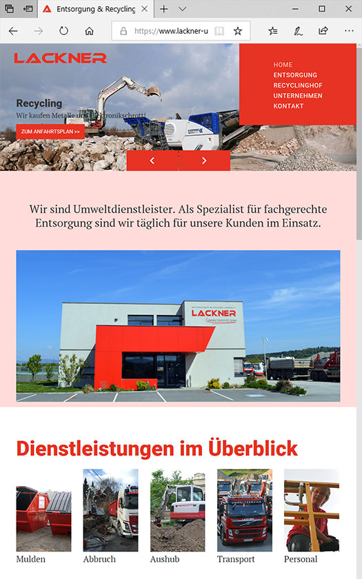 Entsorgung & Recycling - Lackner Umweltservice, Inning bei Loosdorf, 3383 Hürm