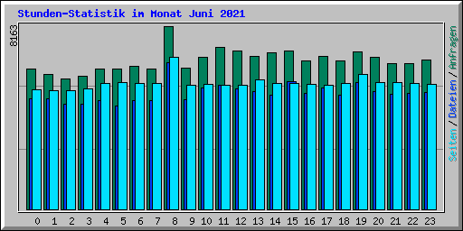Stunden-Statistik im Monat Juni 2021