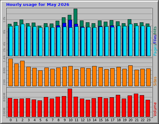 Hourly usage for May 2026